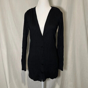 black Old Navy button down cardigan size xs